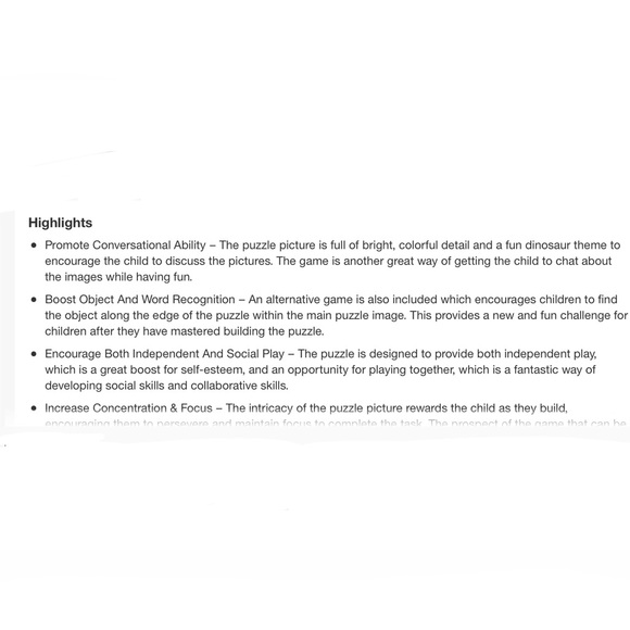 NWT Floor Puzzle and Game- all in one, 50 pieces, ages 3 and up, in original box - Picture 4 of 7